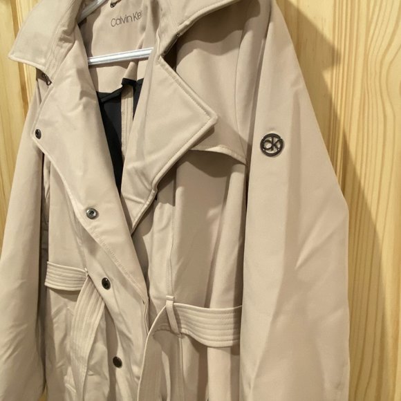 Calvin Klein Women's Belted Trench Coat - Picture 3 of 5
